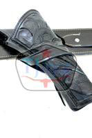 38/357 Caliber 12" Right Draw Tooled Leather Cross Draw