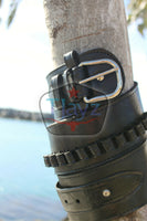 38/357 Caliber High Rider Un-Tooled Leather Cartridge Belt