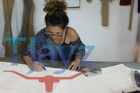 38/357 Caliber High Rider Un-Tooled Leather Cartridge Belt