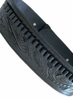 22 Caliber High Rider Tooled Leather Cartridge Belt