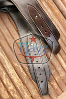 44/45 Caliber Right Draw Un-Tooled Leather Drop Loop Rig