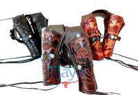 44/45 Caliber Dual Draw Tooled Leather Drop Loop Rig