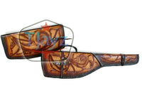 Hand Tooled Rifle Scabbard Shotgun 2-Piece 48"