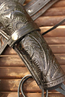 22 Caliber Right Draw Tooled Leather Drop Loop Rig