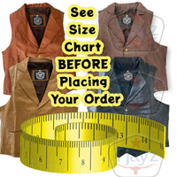 Urban Outlaw Soft Leather with Collar Vest