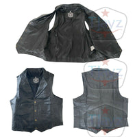 Urban Outlaw Soft Leather with Collar Vest