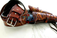 44/45 Caliber Dual Draw Tooled Leather Drop Loop Rig