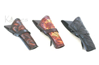 38/357 Caliber 10" Right Draw Tooled Leather Cross Draw