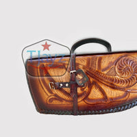 Hand Tooled Rifle Scabbard Shotgun 2-Piece 48"