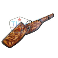 Hand Tooled Rifle Scabbard Shotgun 2-Piece 48"