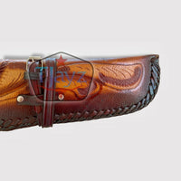 Hand Tooled Rifle Scabbard Shotgun 2-Piece 48"