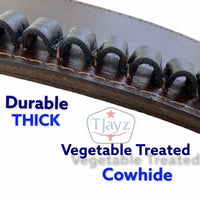 22 Caliber High Rider Un-Tooled Leather Cartridge Belt