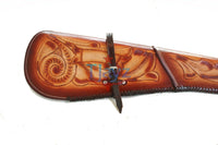 Hand Tooled Rifle Scabbard Shotgun 34"
