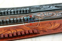 44/45 Caliber Left Draw Tooled Leather Drop Loop Rig