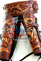 44/45 Caliber Dual Draw Tooled Leather Drop Loop Rig