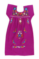 NEW Embroidered Pueblo Peasant Hand Embroidered Mexican Dress Hippie Vintage