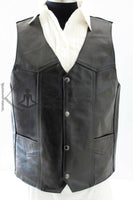Men Western Leather Vest