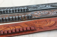 44/45 Caliber Right Draw Tooled Leather Drop Loop Rig
