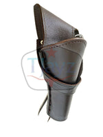 38/357 Caliber 8" Right Draw Un-Tooled Leather Cross Draw