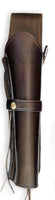 44/45 Caliber 12" Straight Right Draw Un-Tooled Leather Holster