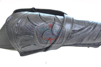 22 Caliber 8" Right Draw Tooled Leather Cross Draw