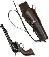 22 Caliber 8" Straight Right Draw Un-Tooled Leather Holster