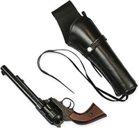 38/357 Caliber 8" Straight Right Draw Un-Tooled Leather Holster