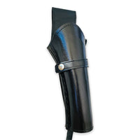 38/357 Caliber 8" Straight Right Draw Un-Tooled Leather Holster