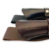 22 Caliber 8" Straight Right Draw Un-Tooled Leather Holster