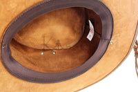 NEW Unisex Western Leather Cowboy Hat Outback Vintage Style Aussie Costume