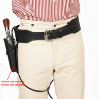 22 Caliber High Rider Un-Tooled Leather Cartridge Belt 2.5" width
