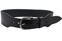 22 Caliber High Rider Un-Tooled Leather Cartridge Belt 2.5" width