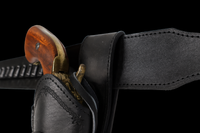 22 Caliber High Rider Un-Tooled Leather Cartridge Belt 2.5" width