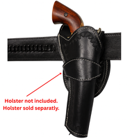 22 Caliber High Rider Un-Tooled Leather Cartridge Belt 2.5" width