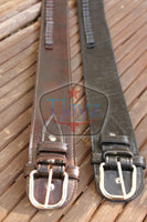 38/357 Caliber High Rider Un-Tooled Leather Cartridge Belt