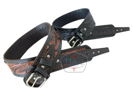 22 Caliber High Rider Tooled Leather Cartridge Belt