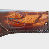 Hand Tooled Rifle Scabbard Shotgun 2-Piece 48"